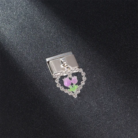 Цветные цветочные подвески для браслета