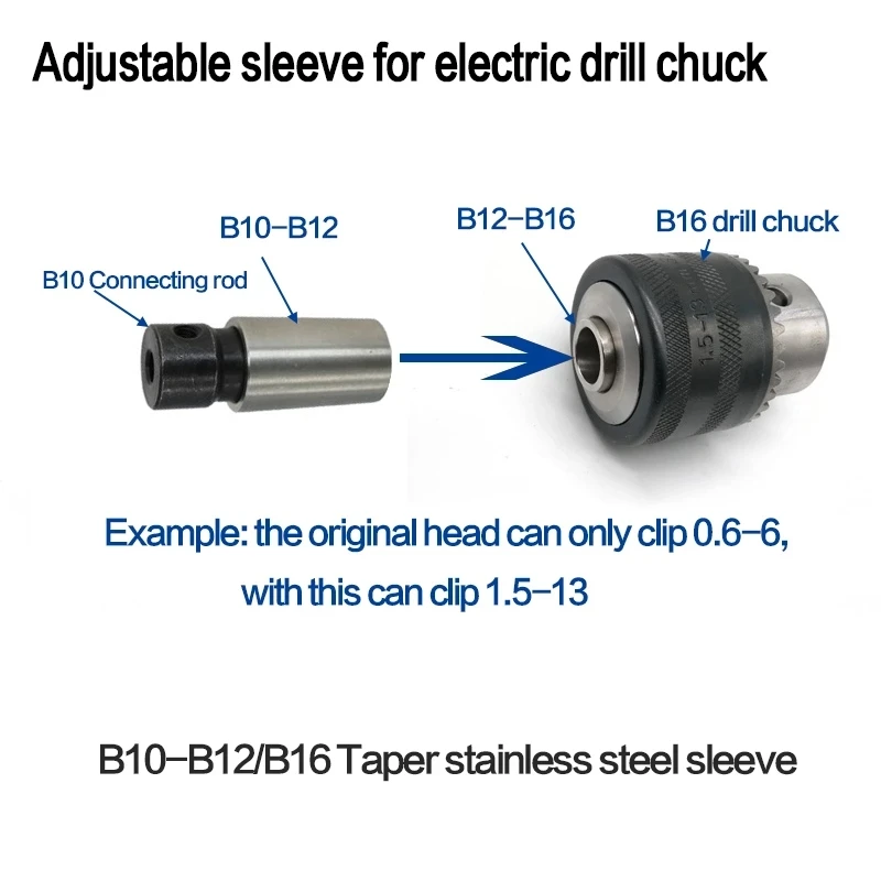 B10-B12 B12-B16 B10-B16 Конверсионная втулка для сверлильного патрона Переходная