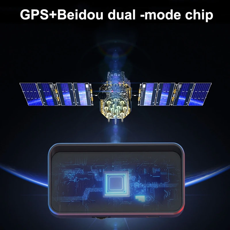 HUD GPS Beidou Dual Data Car Head-Up Display Meter Speed MPH KM/H 5V USB M2S Windshield Projector Color LCD