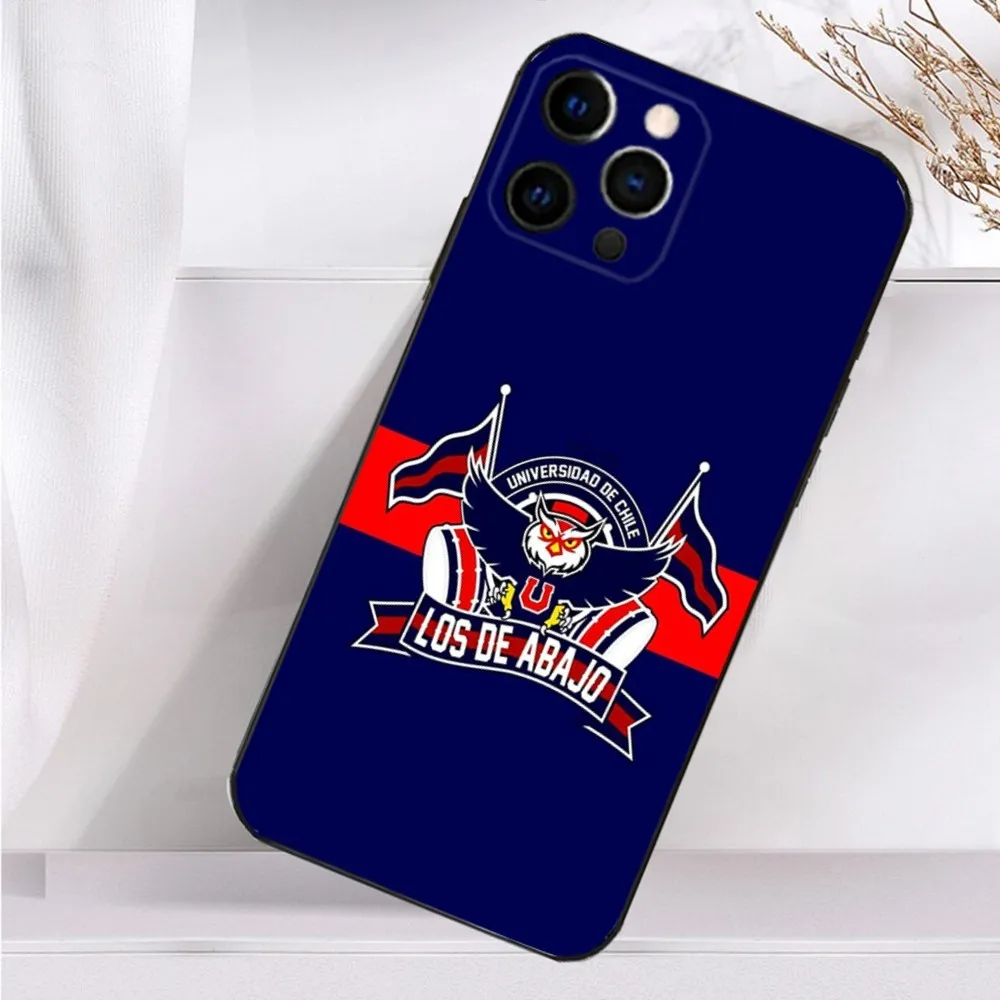 C-Chiles U-Universitys Logo Phone Case For iPhone 16 15 14 13 12 11 Plus Pro Max XS X XR SE Mini 8 7 Soft Silicone Black Cover