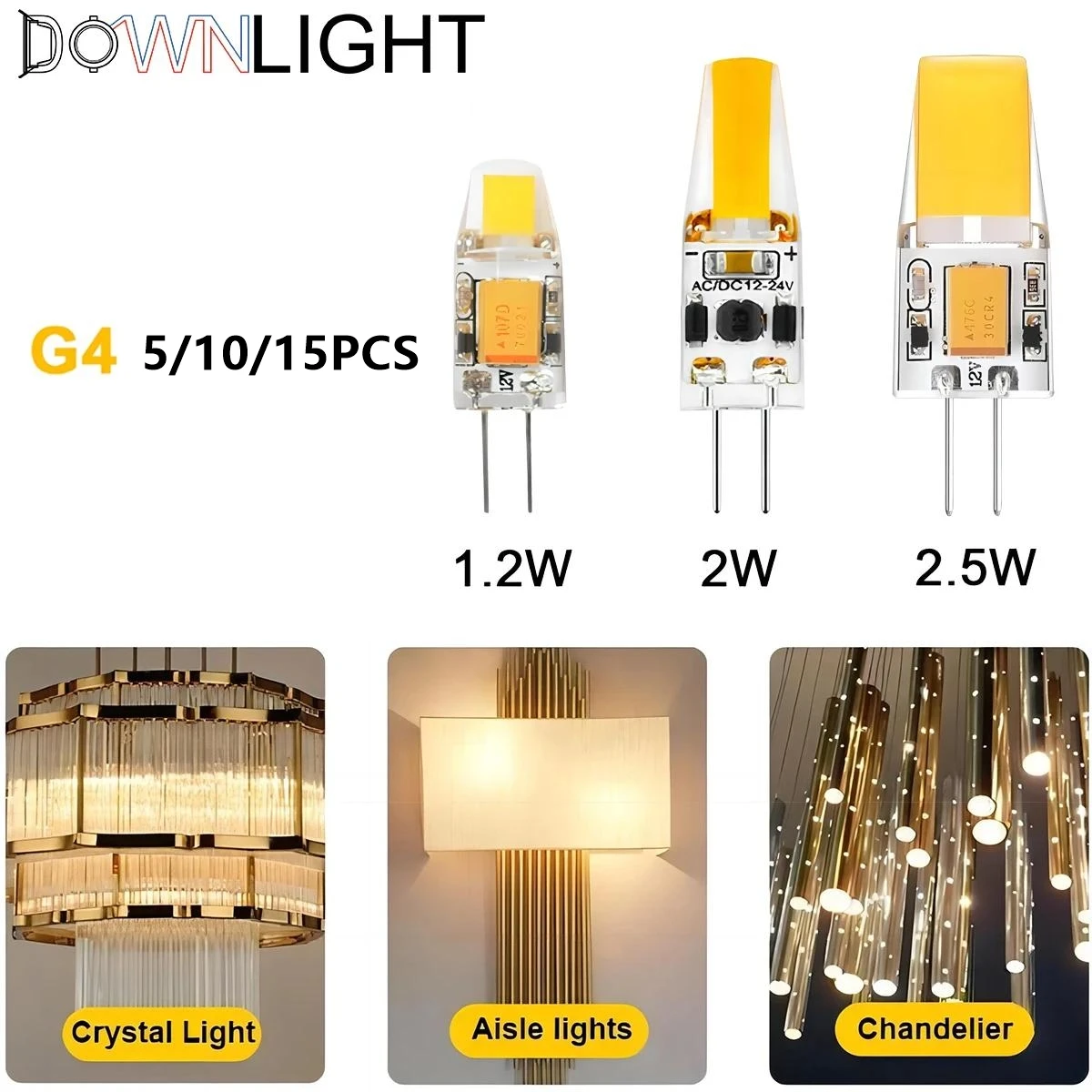 Светодиодная мини-лампа G4 из силикагеля AC/DC12V COB | AliExpress