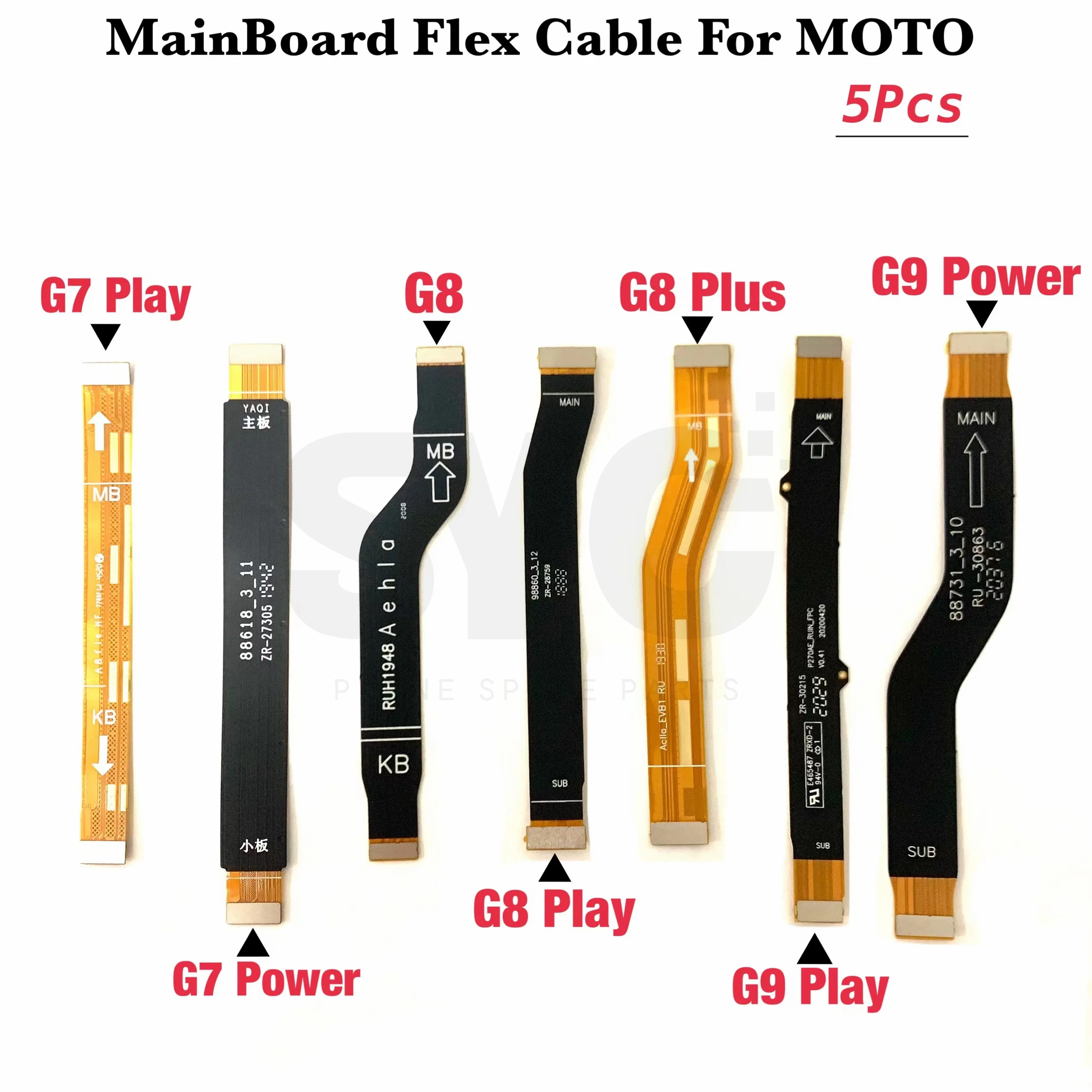 

5Pcs Motherboard Main Board Connector Flex Cable For Motorola Moto G7 G8 G9 Play Plus Power One Macro