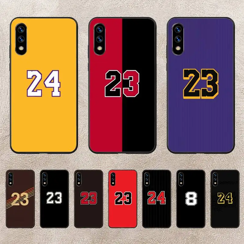 

Basketball Number 23 24 Phone Case For Huawei G7 G8 P7 P8 P9 P10 P20 P30 Lite Mini Pro P Smart Plus Cove Fundas