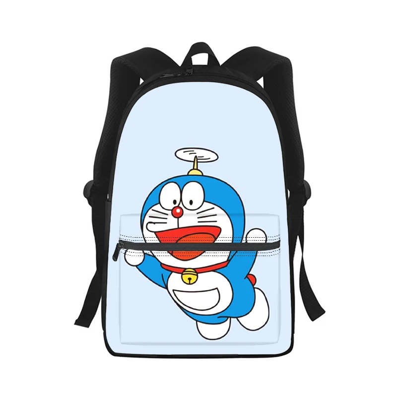 Doraemon Manga Anime Men Women Backpack 3D Print Fashion Student School Bag Laptop Backpack Kids Travel Shoulder Bag