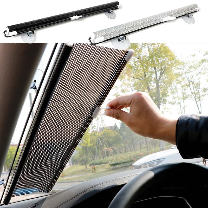 Universal Car Windshield Sunshade Front Window Sunshade Anti UV Reflective Aluminum Film Summer Sun Visor Cover Heat Insulation