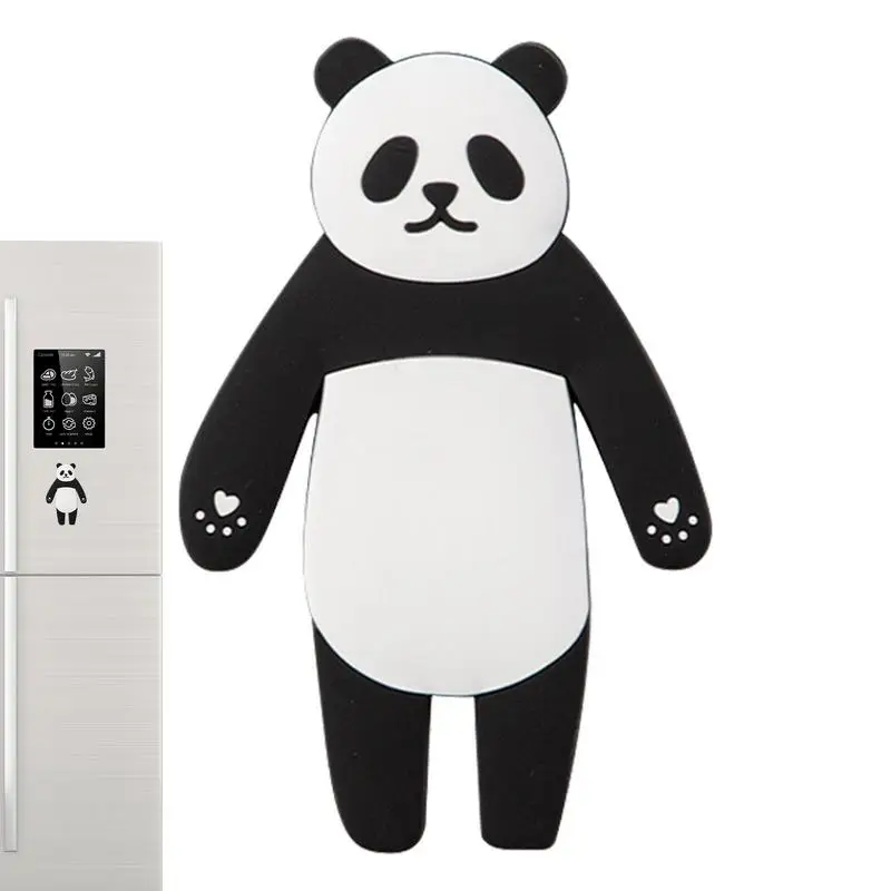 

Magnetic Refrigerator Hook Cartoon Animal Bendable Refrigerator Magnet Cute Brown Bear Or Panda Animal Key Holders Multipurpose