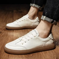 fashion designer mens sneakers high quality real leather comfortable casual shoes men luxurys flat black white sneakers