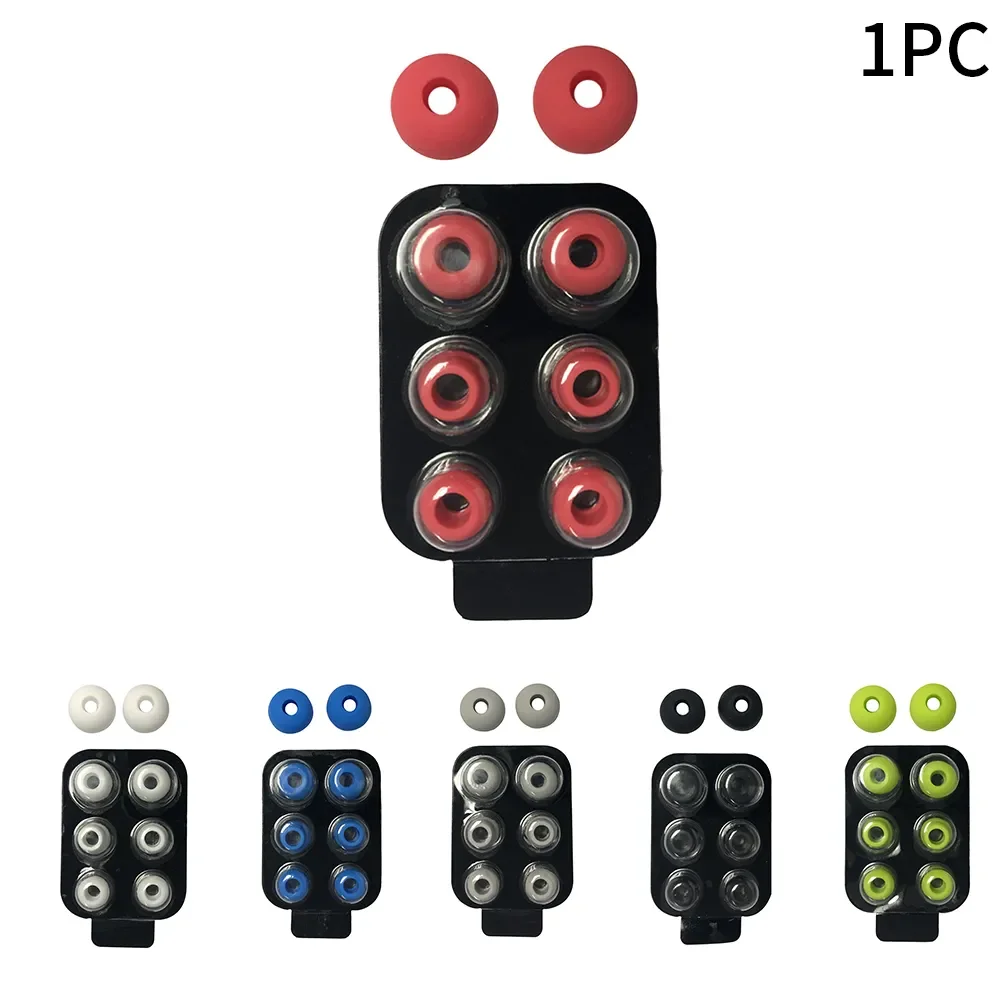 

Pairs/set Earbuds Tip Soft Silicone With Box Noise Isolated Round Anti Slip In Ear Removable Portable Spared For Power3