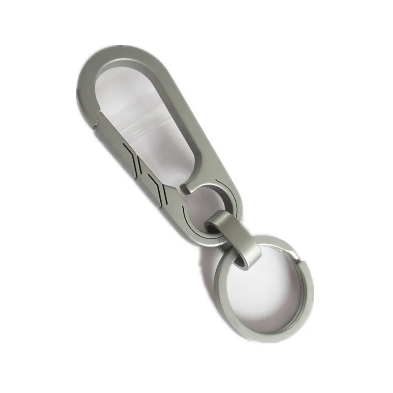 

Titanium Buckles EDC Outdoor Tool Titanium Alloy Keychain Tiranium Buckle Key Ring Car Accessories