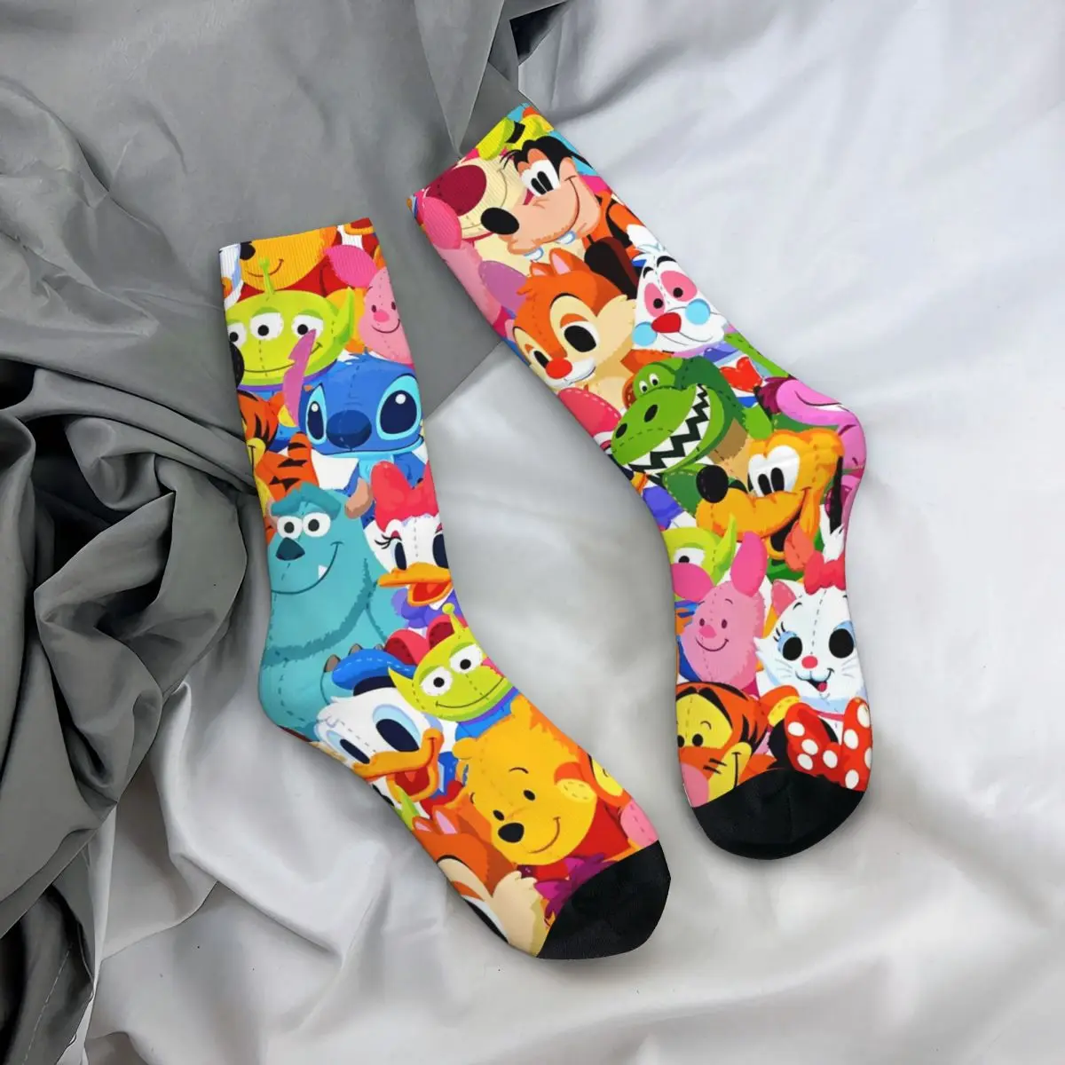 Носки мужские/женские с рисунком Микки Мауса модные носки для Хэллоуина