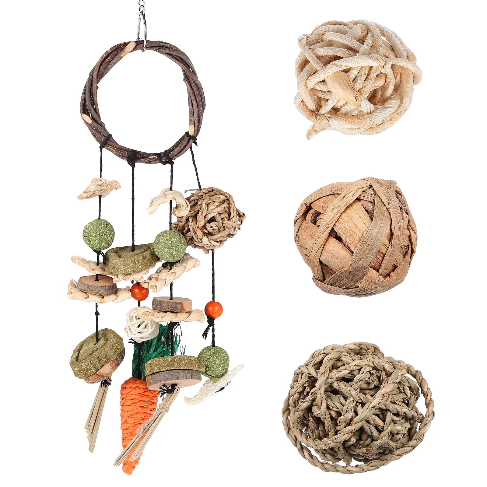 

Toys Chew Bunny Cage Rabbithanginghamster Pettoy Animal Chewing Parrot Treat Bird Rat Accessories Teethingguinea Molar