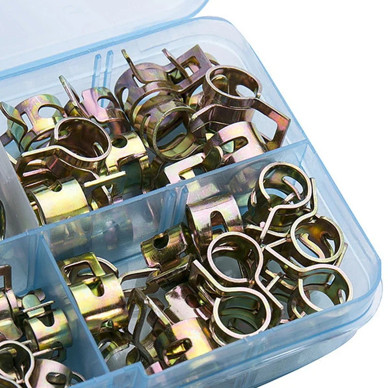 Набор вакуумных пружинных хомутов из стали 75 шт.