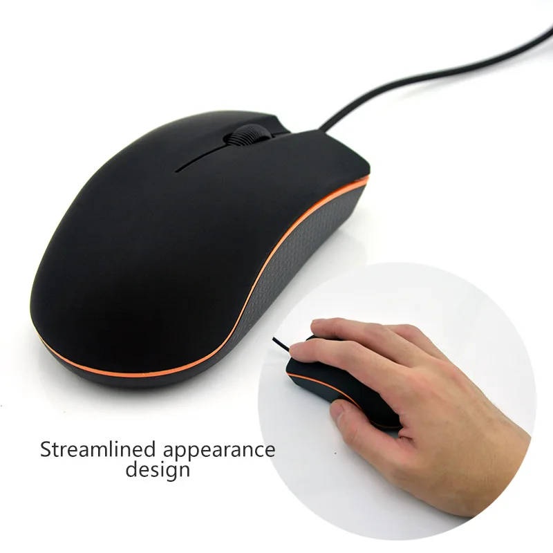 

Matte Texture Wired Mouse High-quality Usb Mice 1200dpi Portable Gamer Mouse For Desktop Laptop Computer 4 Keys Business Mouse