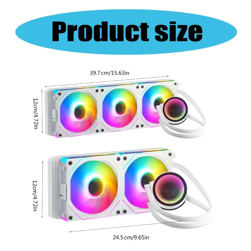 NA240/360 Эффективный радиатор жидкостного охлаждения ARGB для настольного процессора