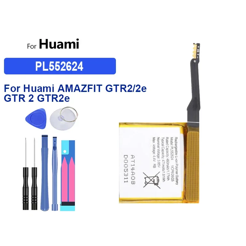 Аккумулятор PL 135 мАч-460 мАч 542524 GH 412120 В ПЛ 502625 H 552624 Для Huami Amazfit GTR 2 2E 42 мм 47 Bateria