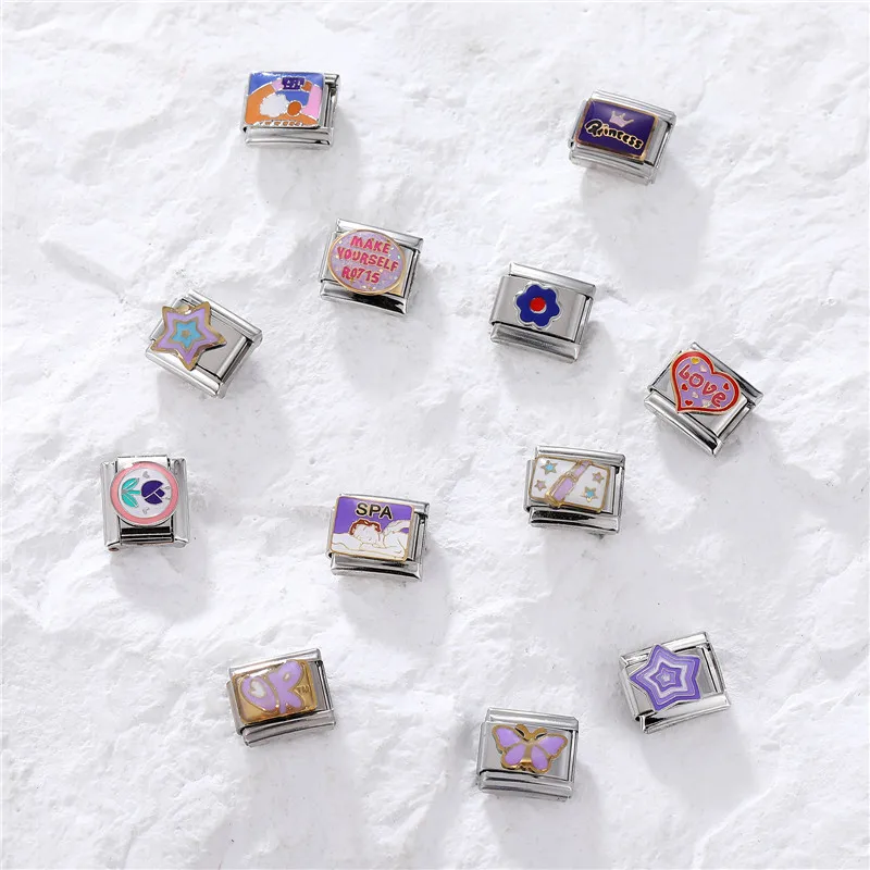 Фиолетовая серия FUNIQUE звезды винные бутылки с цветами итальянские