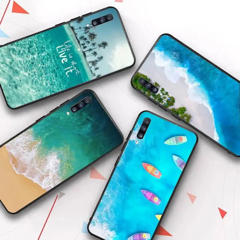 

Summer Beach Sea Phone Case for Samsung A51 01 50 71 21S 70 31 40 30 10 20 S E 11 91 A7 A8 2018