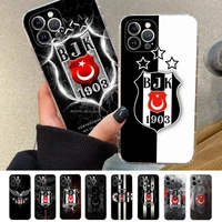 fashion besiktas bjk phone case silicone soft for iphone 14 13 12 11 pro mini xs max 8 7 6 plus x xs xr cover