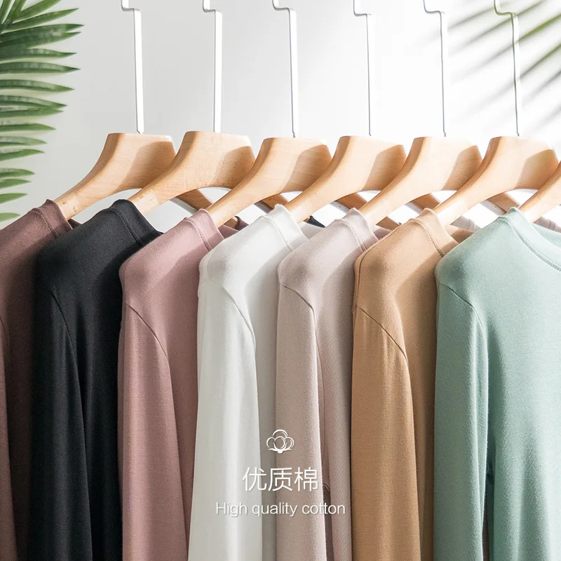 

Футболка с круглым вырезом, длинным рукавом, весна-лето