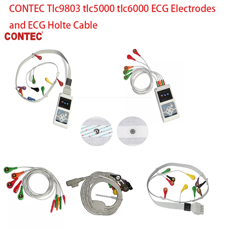 

CONTEC Tlc9803 tlc5000 tlc6000 ECG Electrodes and ECG Holte Cable Medical Electrode Patch ECG Machine