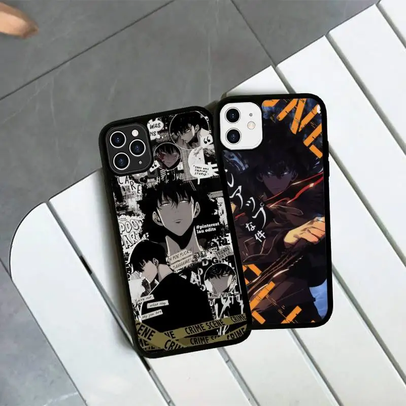

Solo Leveling Comics Anime Phone Case Silicone PC+TPU Case for iPhone 11 12 13 Pro Max 8 7 6 Plus X SE XR Hard Fundas