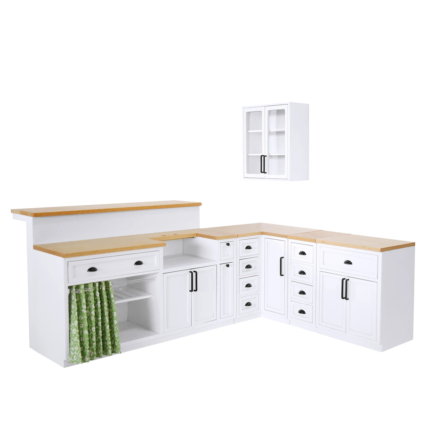 

1/6 Mini Model Dollhouse Kitchen Set（Includes sink and faucet）