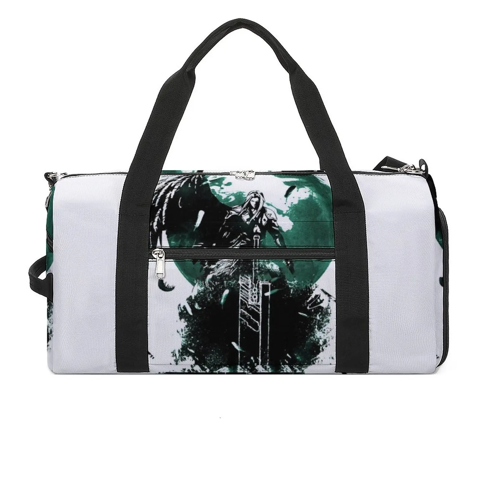 

Sephiroth Final Fantasy VII Gym Bag Cloud Cool Man Game Wing Half Travel Training Sports Bags Custom Fitness Bag Oxford Handbags