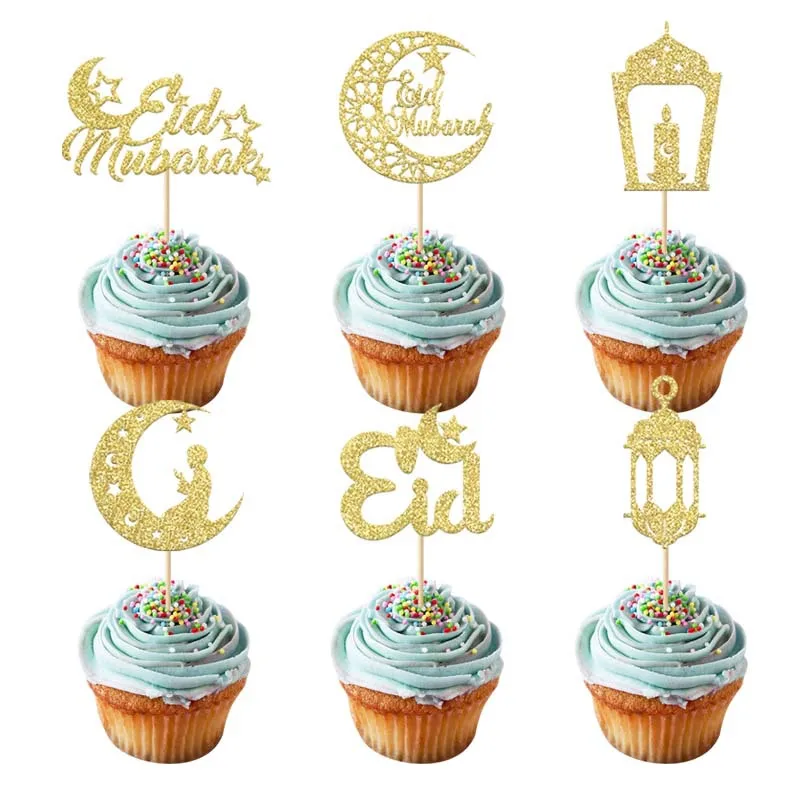 

Eid Mubarak Cupcake Toppers
