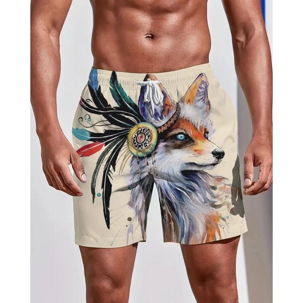 

Мужские спортивные пляжные штаны для отдыха четыре сезона, свободные быстросохнущие, с 3D принтом, для плавания, удобные, большие размеры