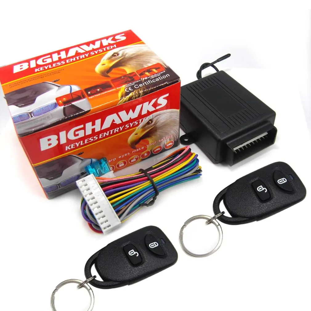 

Universal Centralized Lock Keyless Entry System Central Locking Car Alarm Accessories Door Windows Remote Control Trunk Key