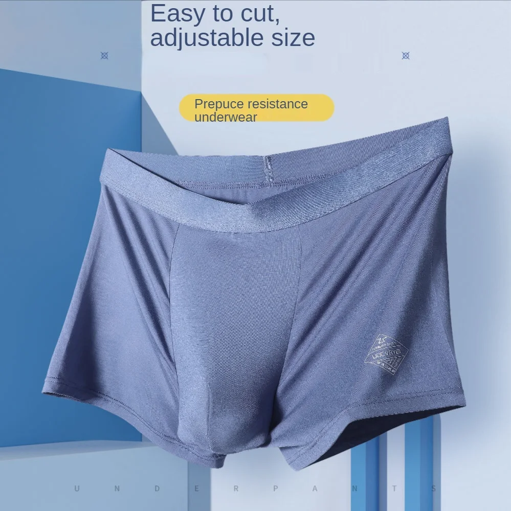 Open Hole Briefs Bullet foreskin resistance underwear separation silicone ring friction foreskin male ice wire overlength Sexy