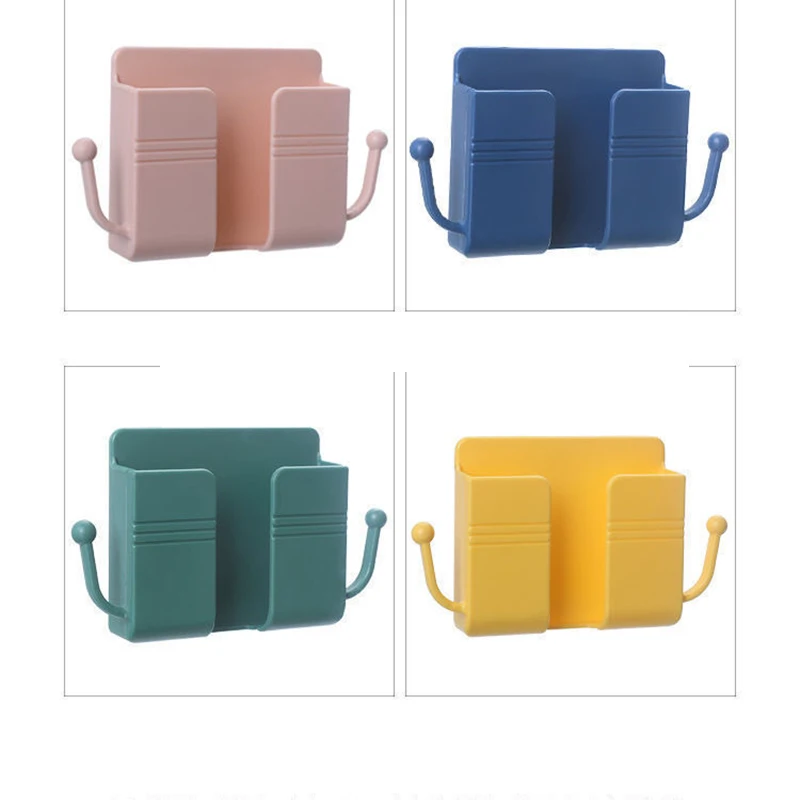 

Wall Mounted Organizer Storage Box Remote Control Organizer Air Conditioner Storage Case Mobile Phone Plug Holder Container Home