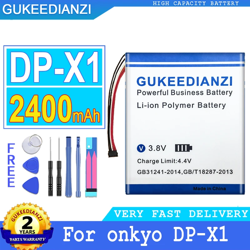 

2400mAh/4100mAh GUKEEDIANZI Battery For onkyo DP-CMX1 X1A HA200 HA300 PD-S10 DP-S1 A HA-p90sd XDP-300R DP-X1 100R Player Bateria