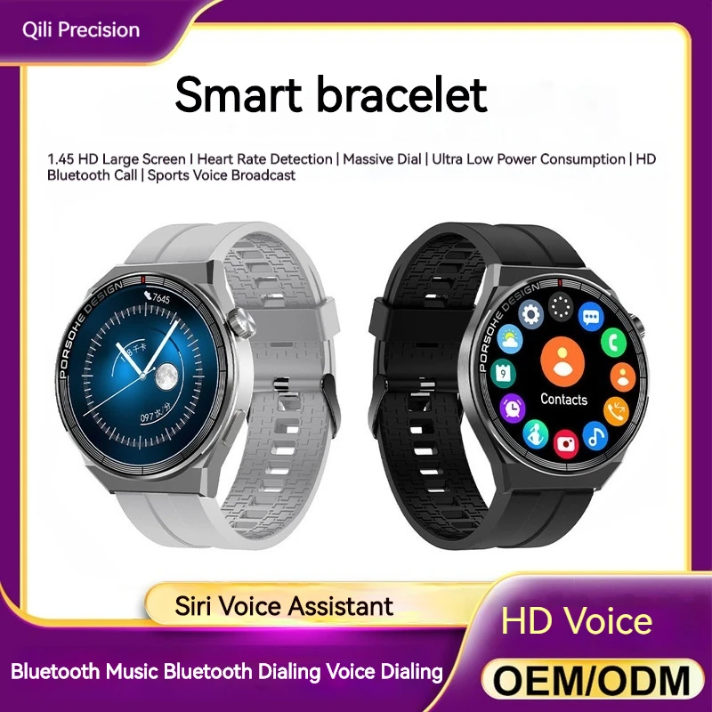 

Hd Color Screen Bluetooth Call Heart Rate Monitoring Smart Bracelet Fashion Sports Smartwatch