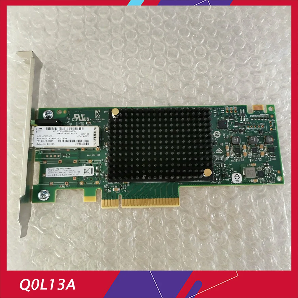 

For HP Q0L13A SN1200E 16Gb 1P FC Single Port HBA Card 870001-001