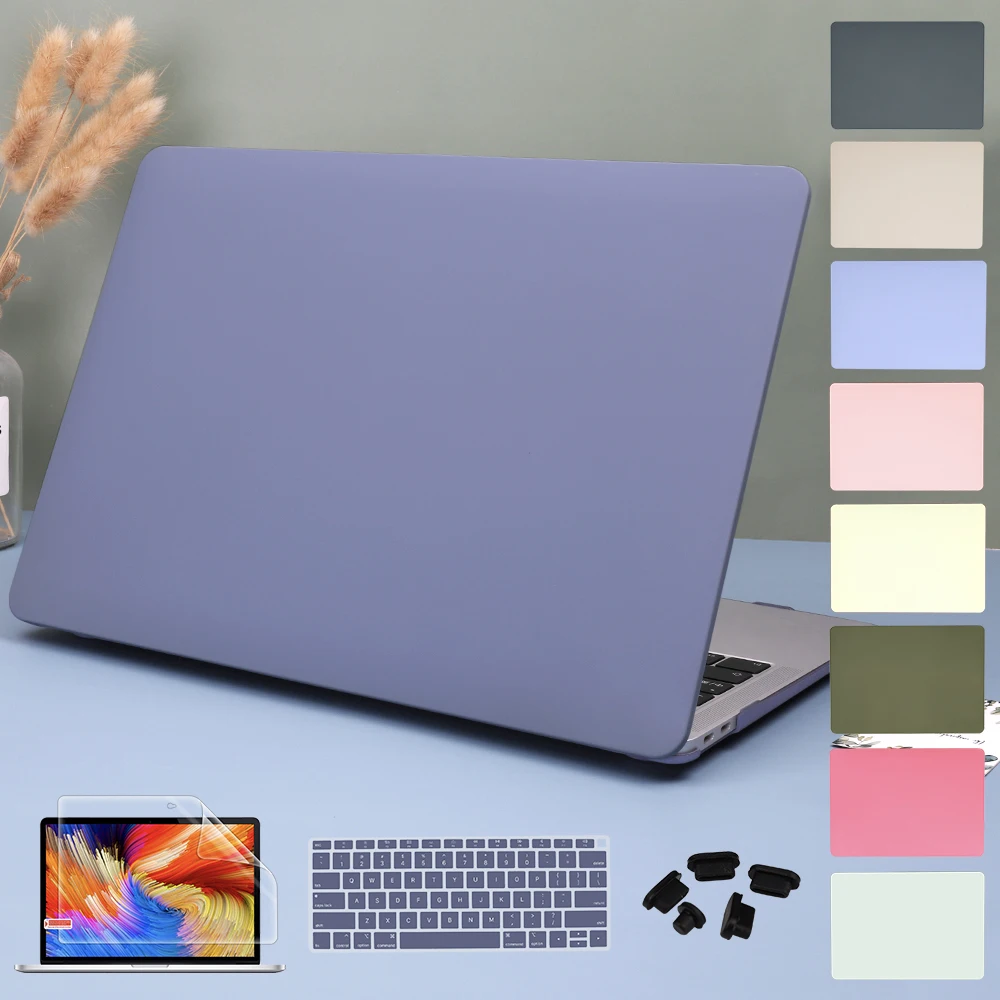 

Smooth Cream Plastic Hard Shell Case for MacBook Air 13 inch 2020 A2337 A2179 A1932 A1466 Pro 13" Touch bar A2338 A2289 Cover