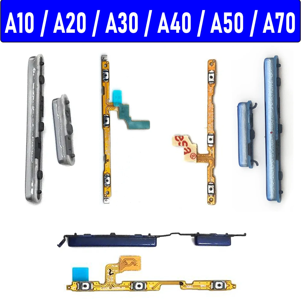 Боковая кнопка питания + громкости для Samsung A10 A105F A20 A205F A30 A305F A40 A405F A50 A505F A70 A705F