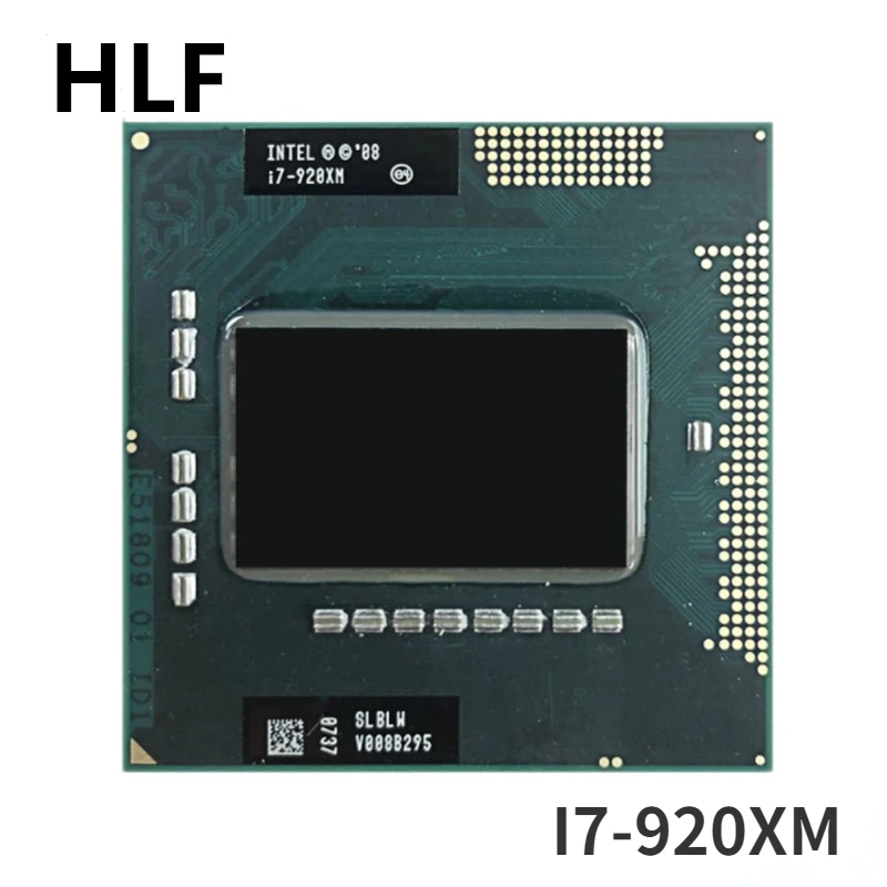 Процессор Intel Core i7-920XM i7 920XM 2 0 ГГц четырехъядерный восьмипоточный 8 Мб 55 Вт Разъем G1