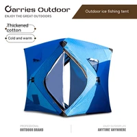 winter tent for ice fishing shelter seasonic pop up cotton camping outdoor house warm snowproof automatically free construction
