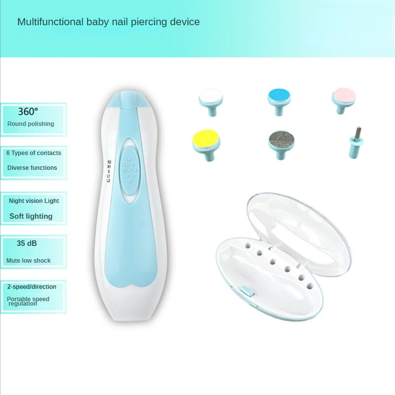 

Электрический детский триммер для ногтей, детский инструмент для полировки ногтей, ножницы для маникюра для младенцев, набор для гигиены младенцев, машинка для стрижки ногтей для новорожденных