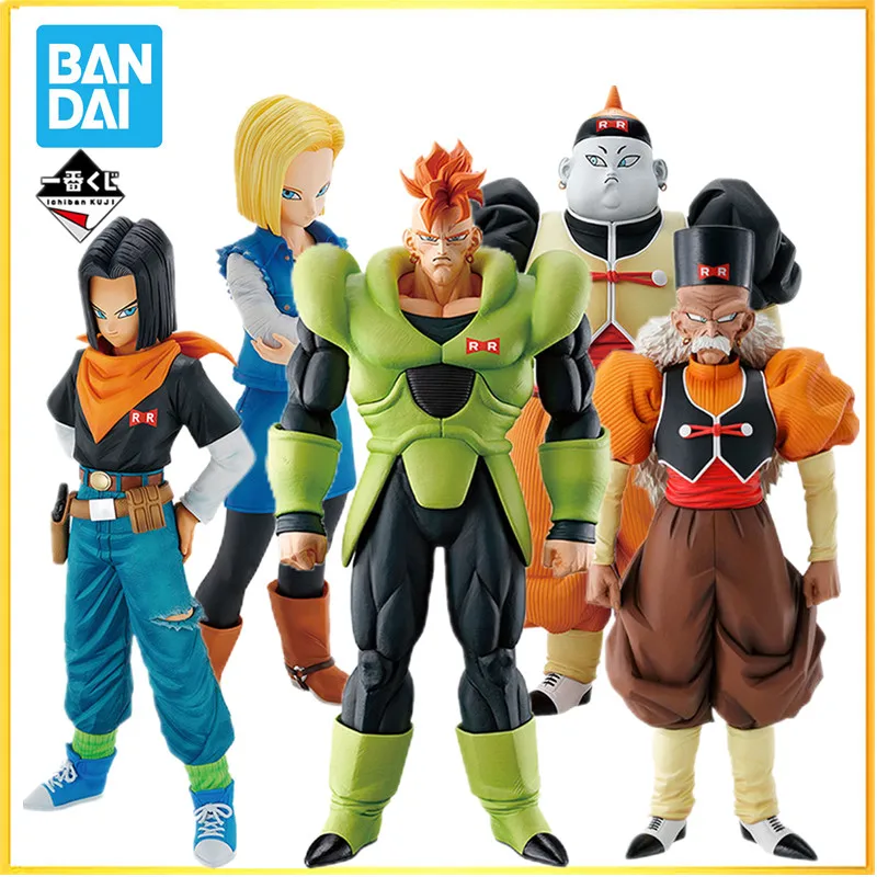 

Bandai Genuine The Horror Of Androids ANDROID 16 17 18 19 20 Original Dragon Ball EX Anime Figur Action Figures Model Toys