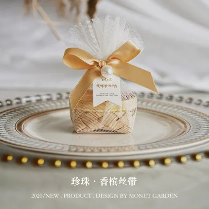Creative Bamboo Basket Candy Box Chocolate Favor Packaging Boxes Baby Shower Gift Bag Party Supplies