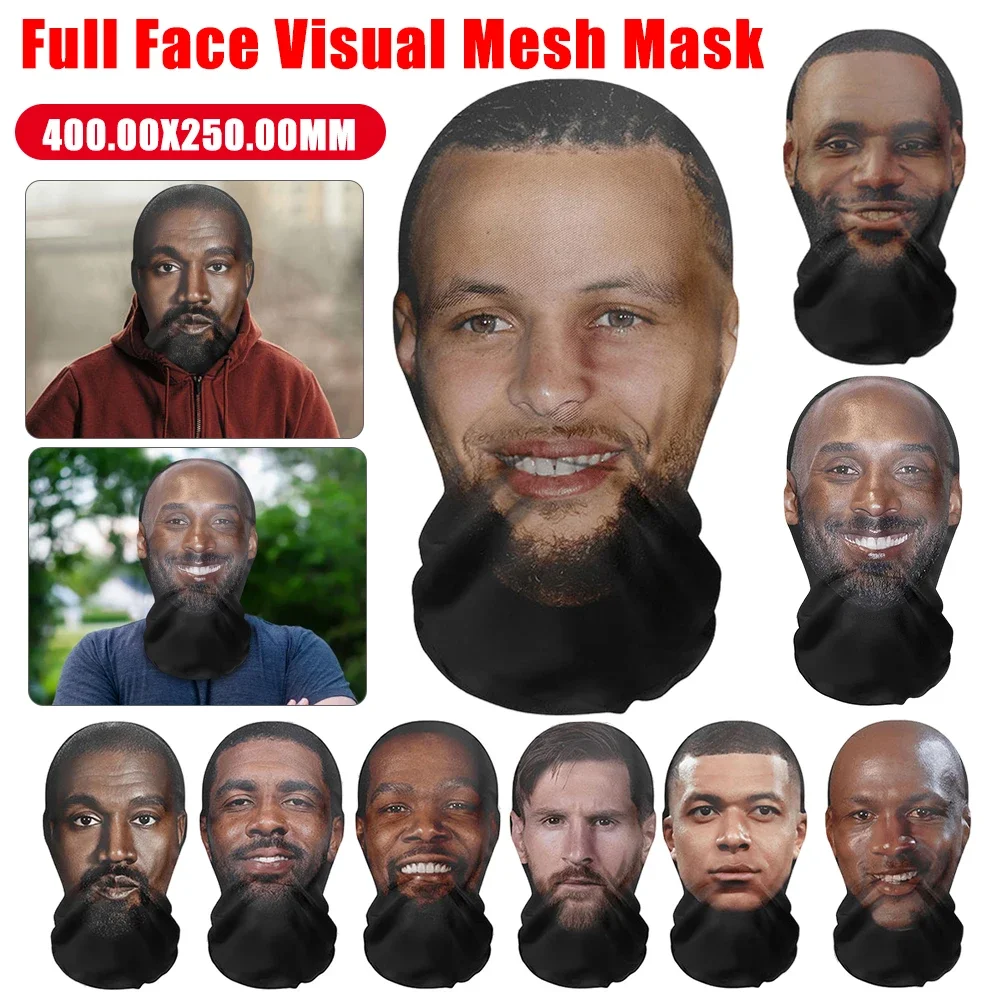 Маска Канье с 3D рисунком дракона эластичная сетчатая женская маска-Балаклава