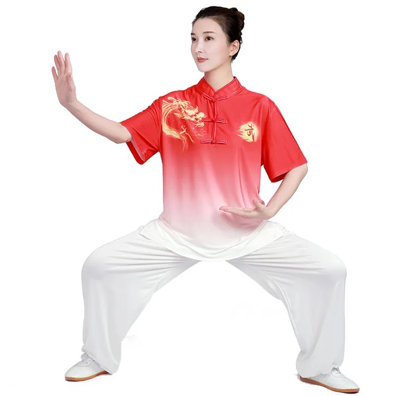 Chinese Traditional Women Unisex Tai Chi Kungfu Martial Arts Uniform Cool Loose Sweatshirt+pant Casual Workout Exercise Yoga Set