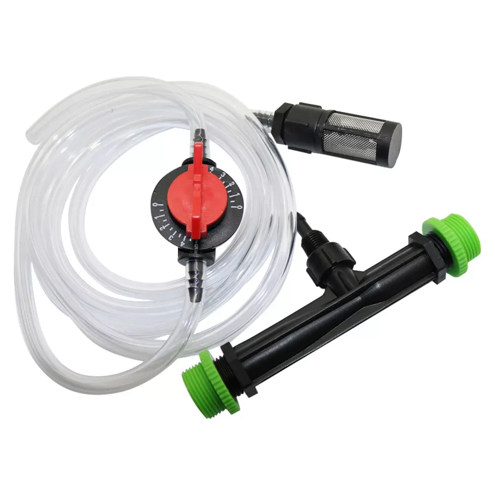 

Venturi Fertilizer Injector kit with 1/2 Inch to 3/4 Inch Thread Greenhouse Irrigation Fitting Ozone Injector 1 Set