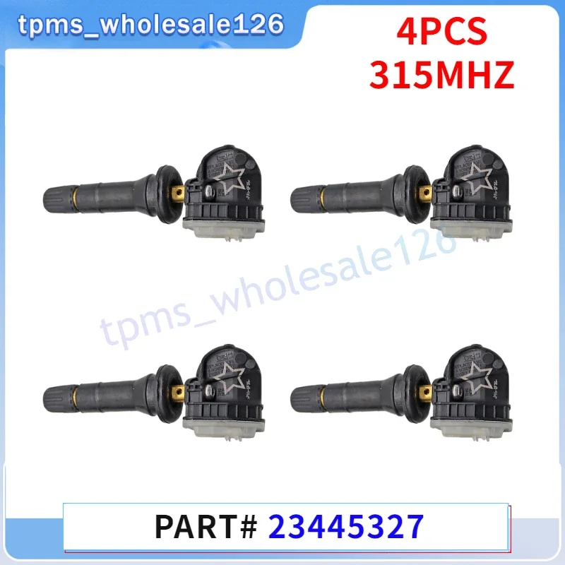 4 шт. датчик автомобильных шин 23445327 Для 2014-2017 Chevrolet Traverse 2015 GMC Acadia TPMS 315 МГц датчики