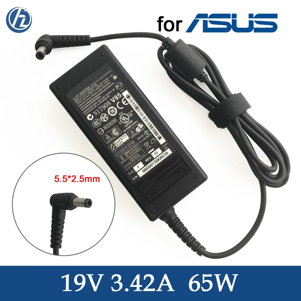 Оригинальный адаптер переменного тока для ноутбука 19 в А ASUS R33030 N17908 V85 X550 X551 X552 X555