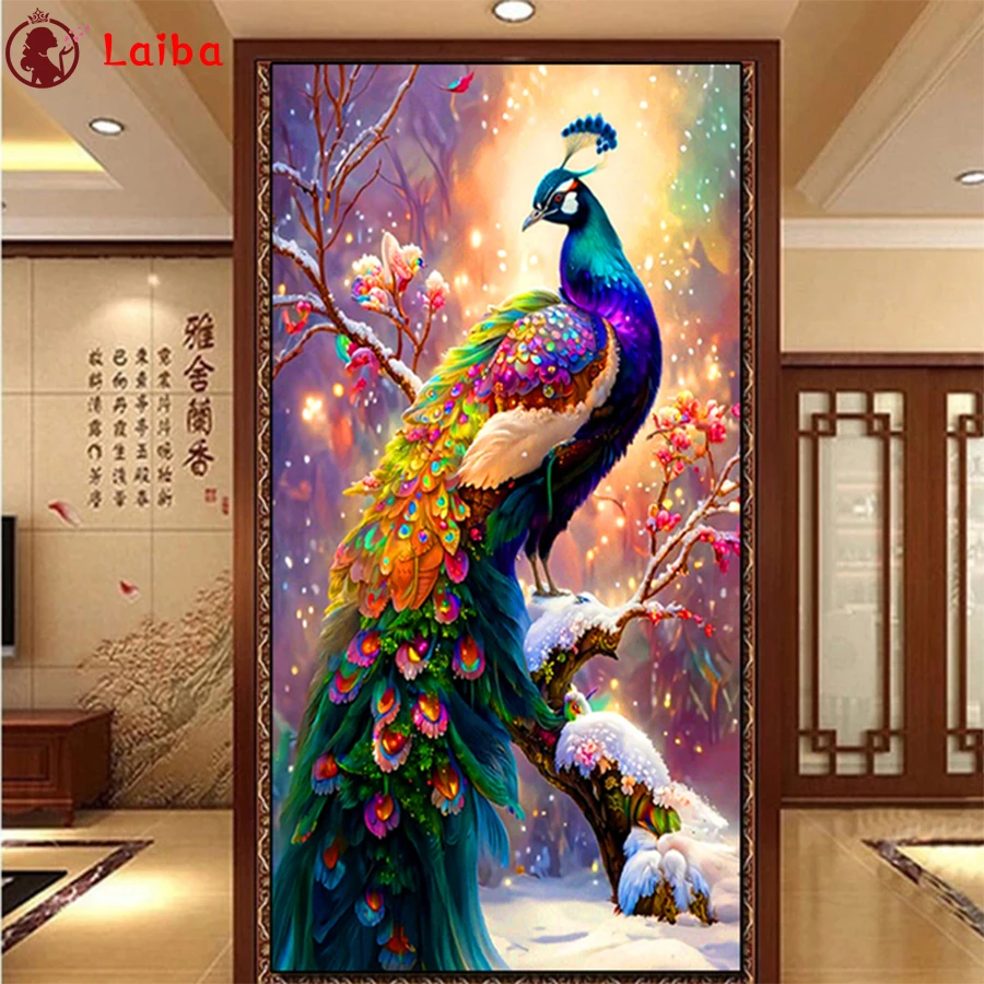 

DIY Diamond Painting Animal Peacock Rhinestone Diamond Mosaic Full Drill Square Embroidery Cross Stitch Handmade Hobby