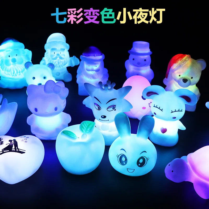 

Cartoon Christmas Night Light LED Decoration Moon Star Girl Kids Children Toy Gift Lamp for Bedroom Bedside Room with Battery