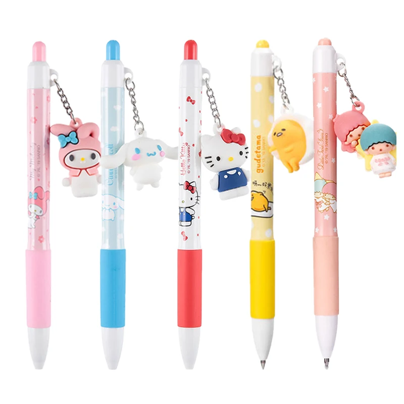 

Sanrioed Pendant Pen Signature Pen Kawaii Anime My Melody Cinnamoroll Hello Kittys Stationery Press Neutral Pen Gifts for Kids